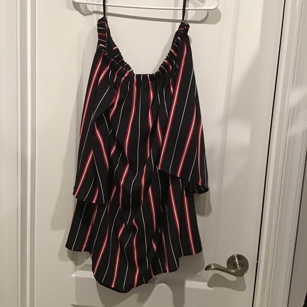 Off or on shoulder dress
